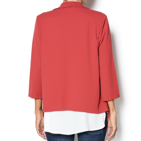 ** 2 for $40 ** BLACK Le Lis Drape Blazer - Picture 2 of 9